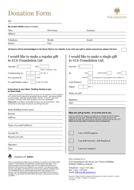 UCD Foundation Donation Form
