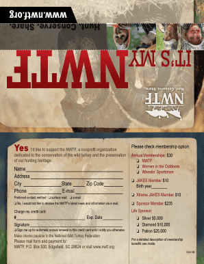 NWTF Membership Application Form