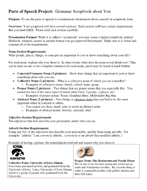 Grammar Scrapbook Project
