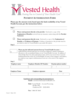 Payment Authorization Form