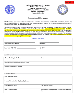 Illinois Conveyance Registration Form