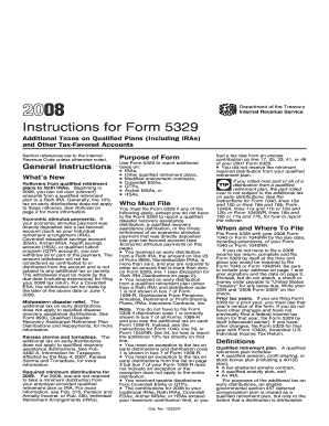Instructions for Form 5329