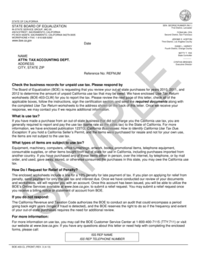 California Use Tax Return Notice