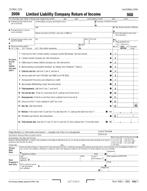 California Form 568 2006