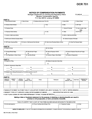 Michigan Workers Compensation Payment Notice