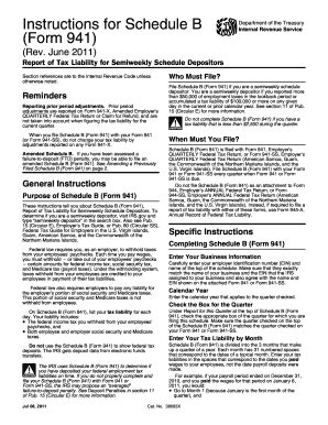 Instructions for Schedule B (Form 941)