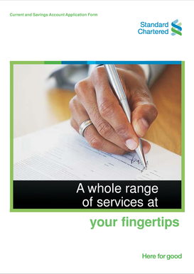 Current and Savings Account Application Form