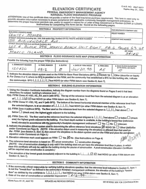 Flood Insurance Elevation Certificate