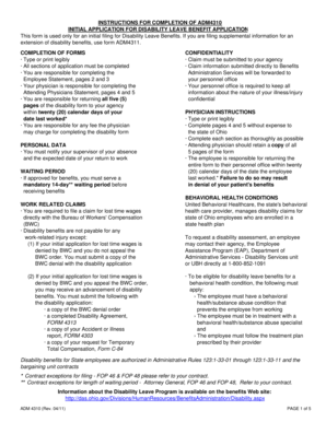 Ohio Disability Leave Benefit Application