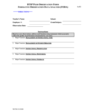 BTSP Peer Observation Form