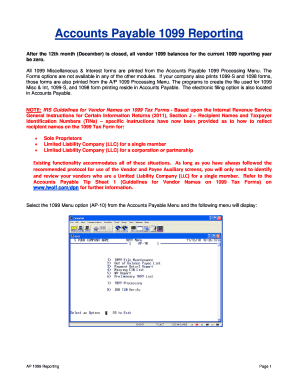 US 1099 Tax Form Processing Guide