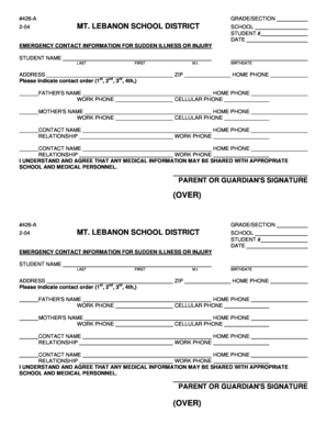 Emergency Contact Information Form