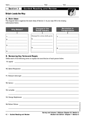 Guided Reading and Review Worksheet