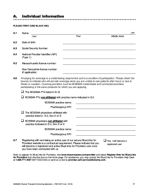 Physical Therapist Contracting Application