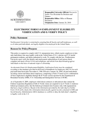 Form I-9 Employment Eligibility Verification - USCIS - northwestern