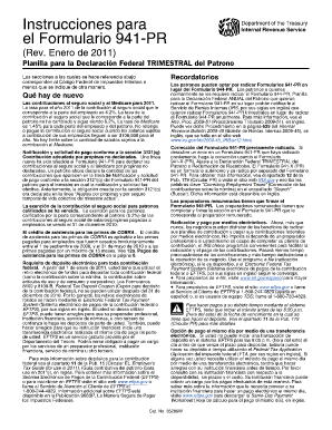 Instrucciones para el Formulario 941-PR