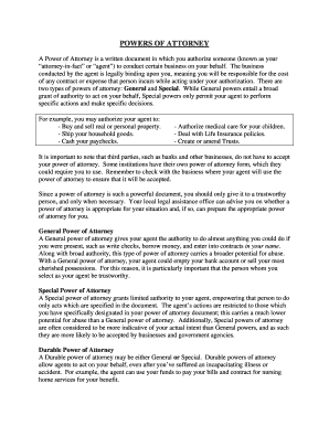 Sample special power of attorney - A Power of Attorney is a written document in which you authorize someone (known as your - uscg