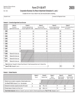 Connecticut Form CT-1120 ATT