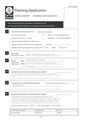 Planning Application Form