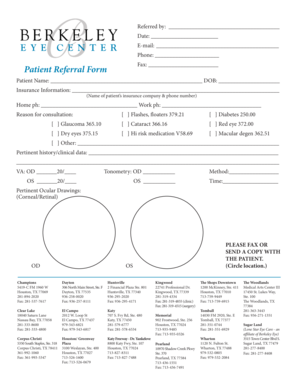Patient Referral Form
