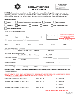 Arkansas Private Security License Application