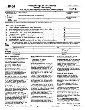 IRS Form 8404