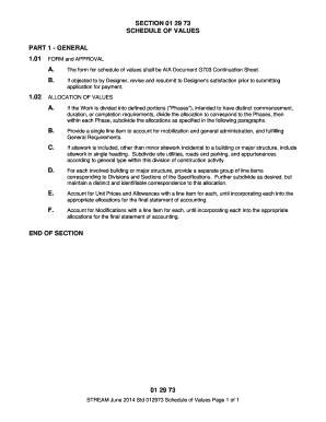 AIA Document G703 Continuation Sheet
