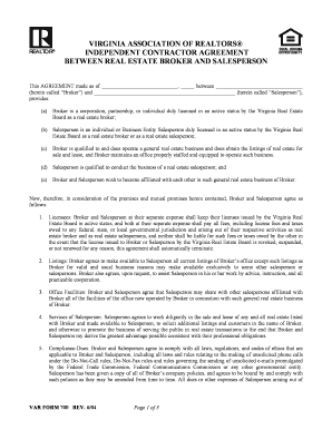 Virginia Independent Contractor Agreement