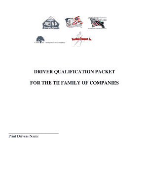 Driver Qualification Packet