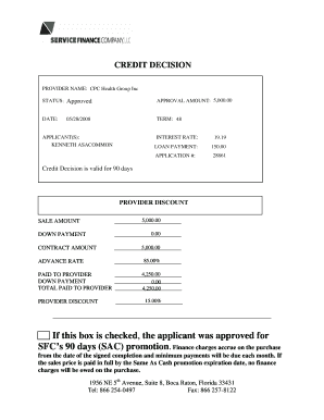 California Retail Installment Contract and Security Agreement