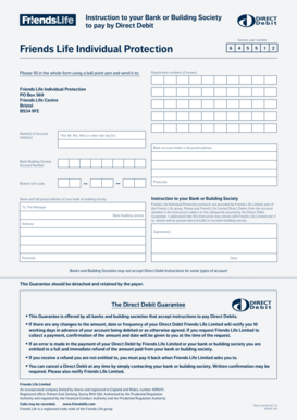 Direct Debit Instruction Form