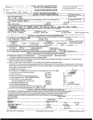 FEMA Elevation Certificate