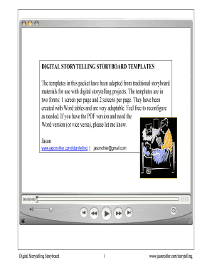 Digital Storytelling Storyboard Template