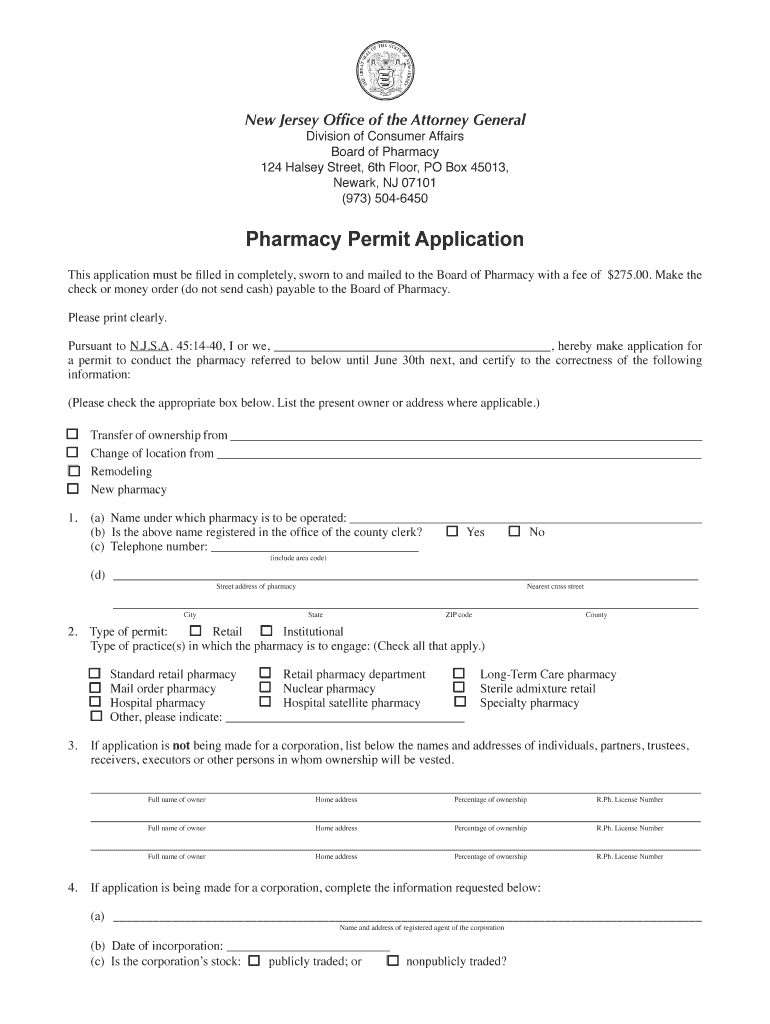 pharmacy permit Preview on Page 1