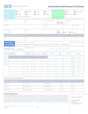 Individual Enrollment Application/Change Form