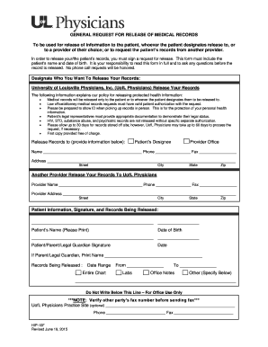 Medical Records Release Form