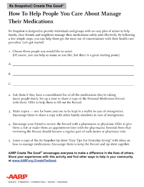 Rx Snapshot Medication Management Guide