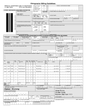 chiropractic invoice template