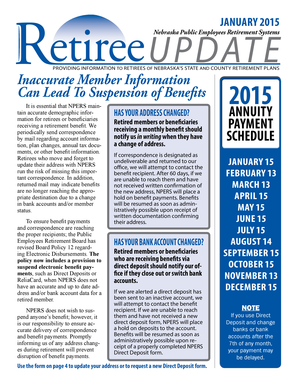 Nebraska Retiree Address Change Form