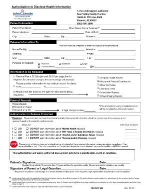 Authorization to Disclose Health Information