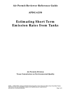 Term Emission Rates from Tanks - TCEQ News - tceq texas