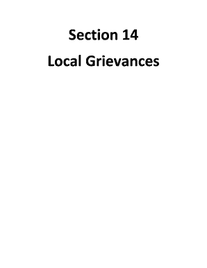 CDBG Local Complaints and Grievances Form