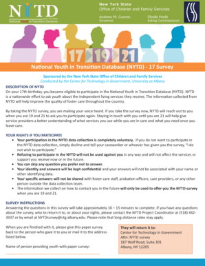 National Youth in Transition Database Survey
