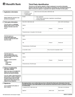 Third Party Identification Form