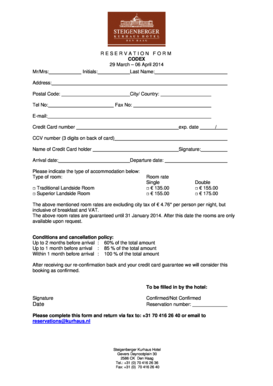 Hotel Reservation Form