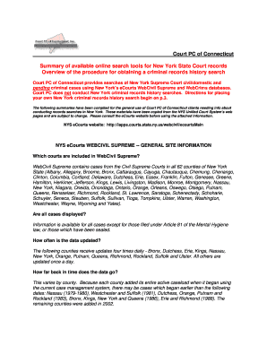 New York Statewide Criminal History Record Search Application