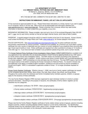 US DEPARTMENT OF STATE US EMBASSY SEOUL PETITION