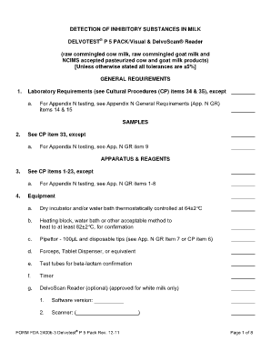 Delvotest P 5 Pack Inhibitory Substances Test