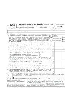 IRS Form 8752