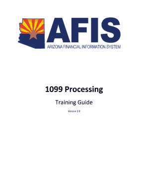 1099 Processing Training Guide